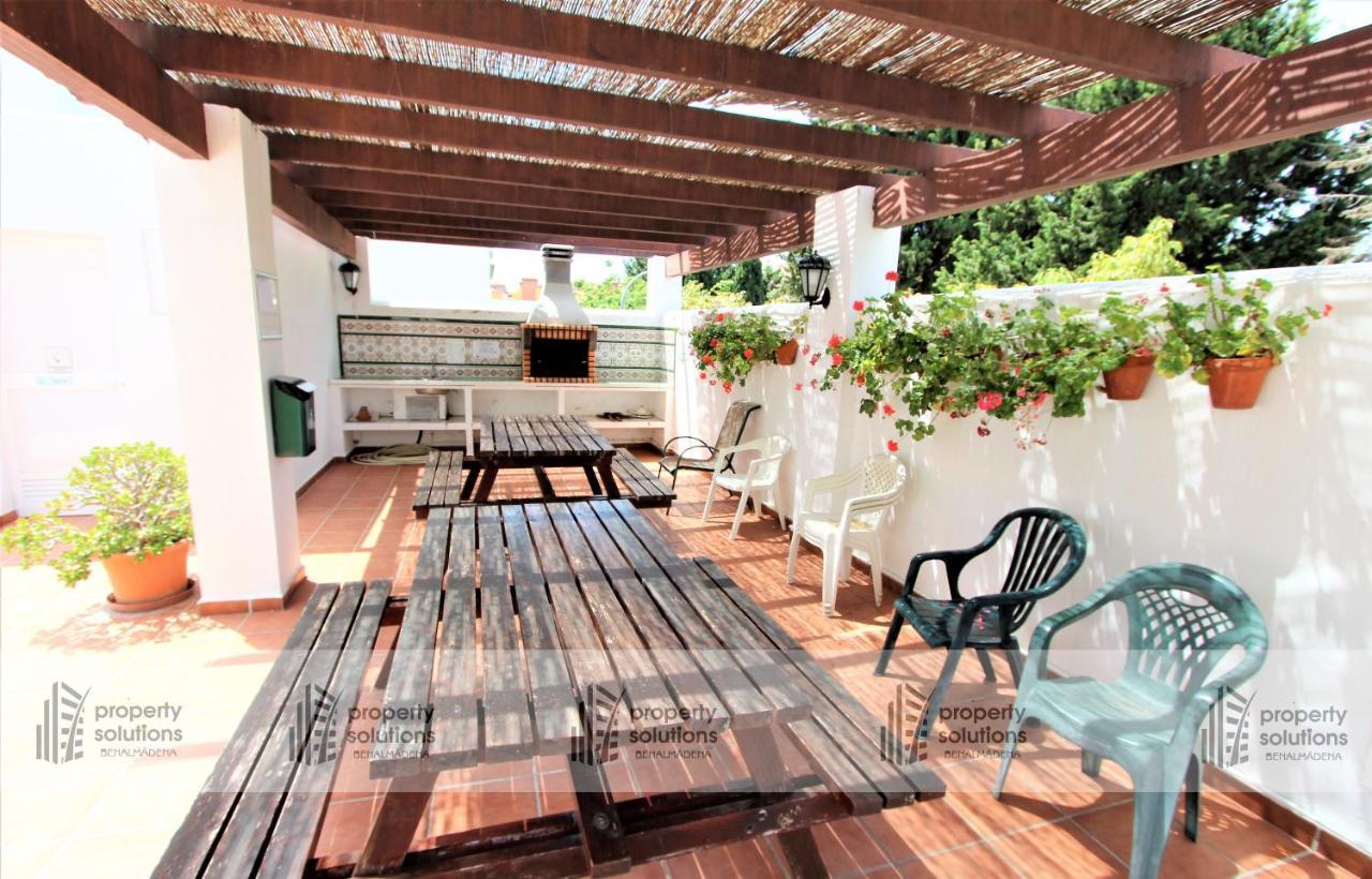 Apartamento PUEBLO DEL PARQUE 3- Terraza, jardín, barbacoa y piscina Benalmádena Exterior foto