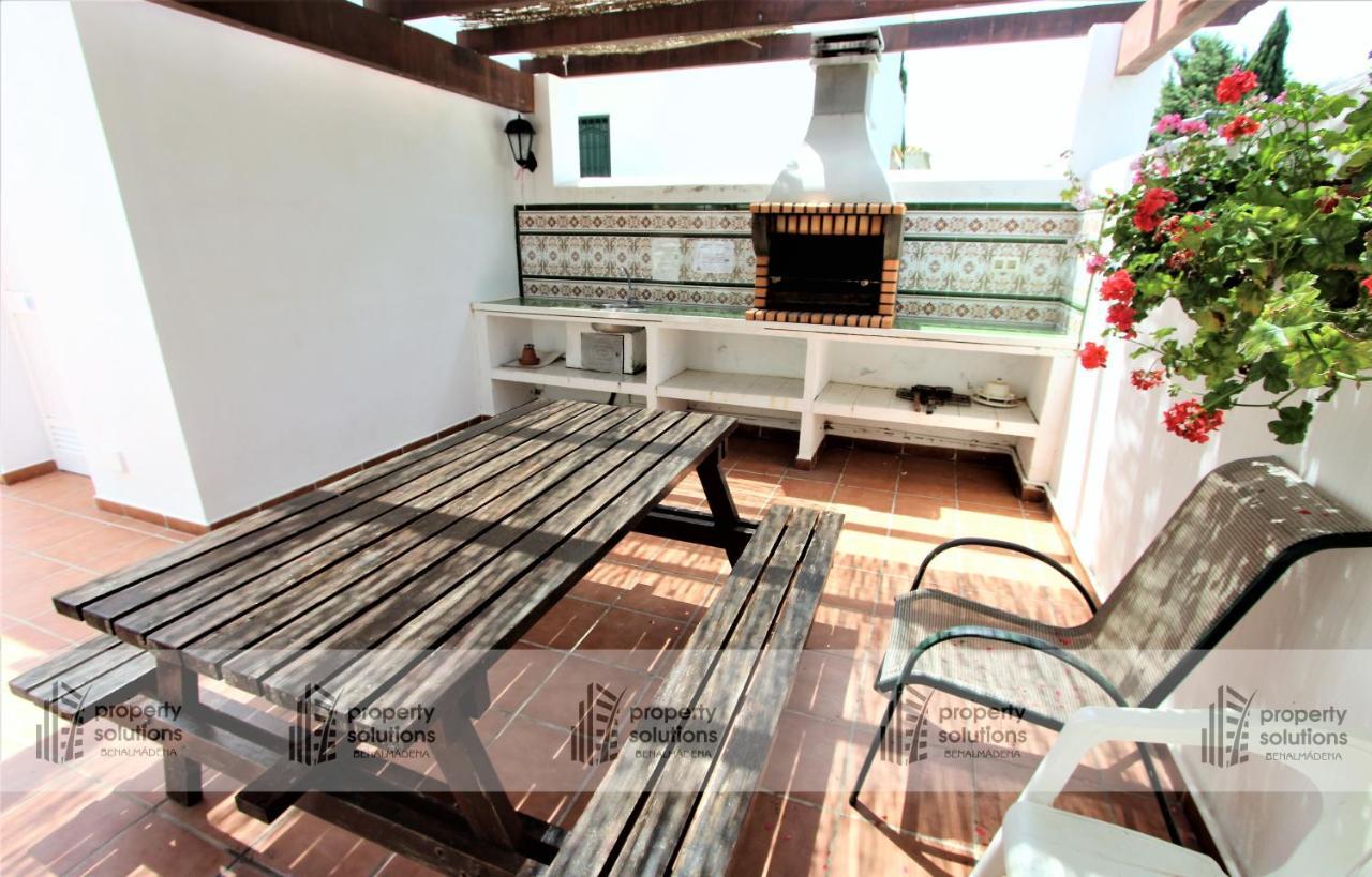 Apartamento PUEBLO DEL PARQUE 3- Terraza, jardín, barbacoa y piscina Benalmádena Exterior foto