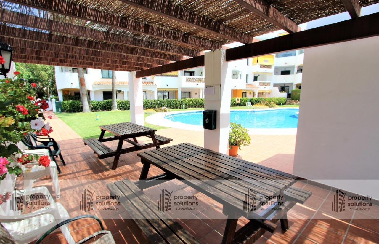 Apartamento PUEBLO DEL PARQUE 3- Terraza, jardín, barbacoa y piscina Benalmádena Exterior foto